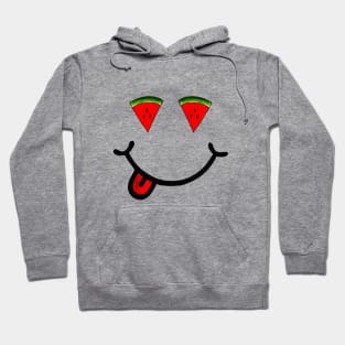 Watermelon & Smile (in the shape of a face) Hoodie